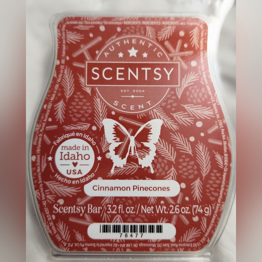 CINNAMON PINECONES Wax Bar, Scentsy, NEW